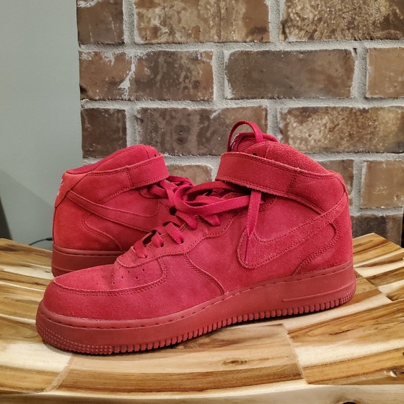Nike Air Force 1 Mid 07 Gym Red Sz 10 - Picture 2 of 9